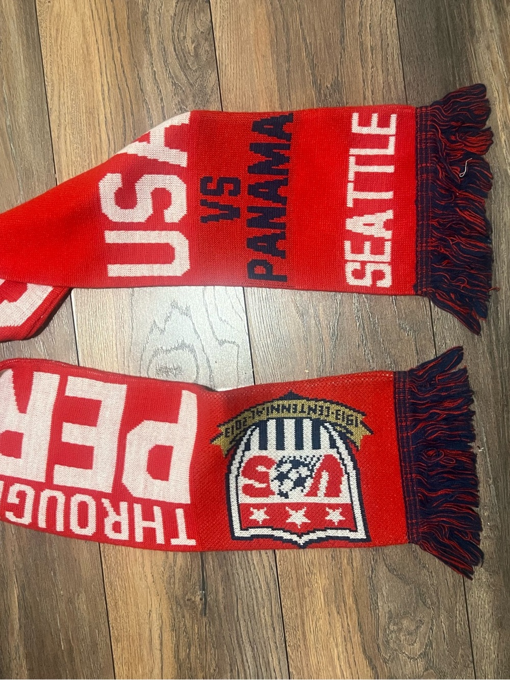USA vs Panama Seattle Red Supporters Scarf
